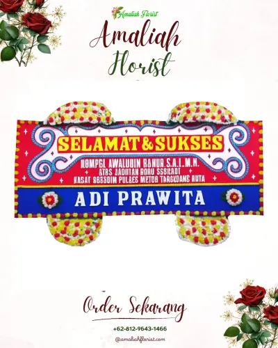 Karangan Bunga Ucapan Selamat di Sibetan